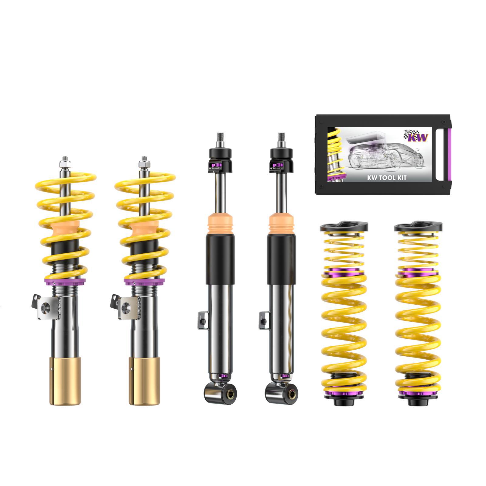 Coilover suspension V3 inox (incl. deactivation for electronic dampers)