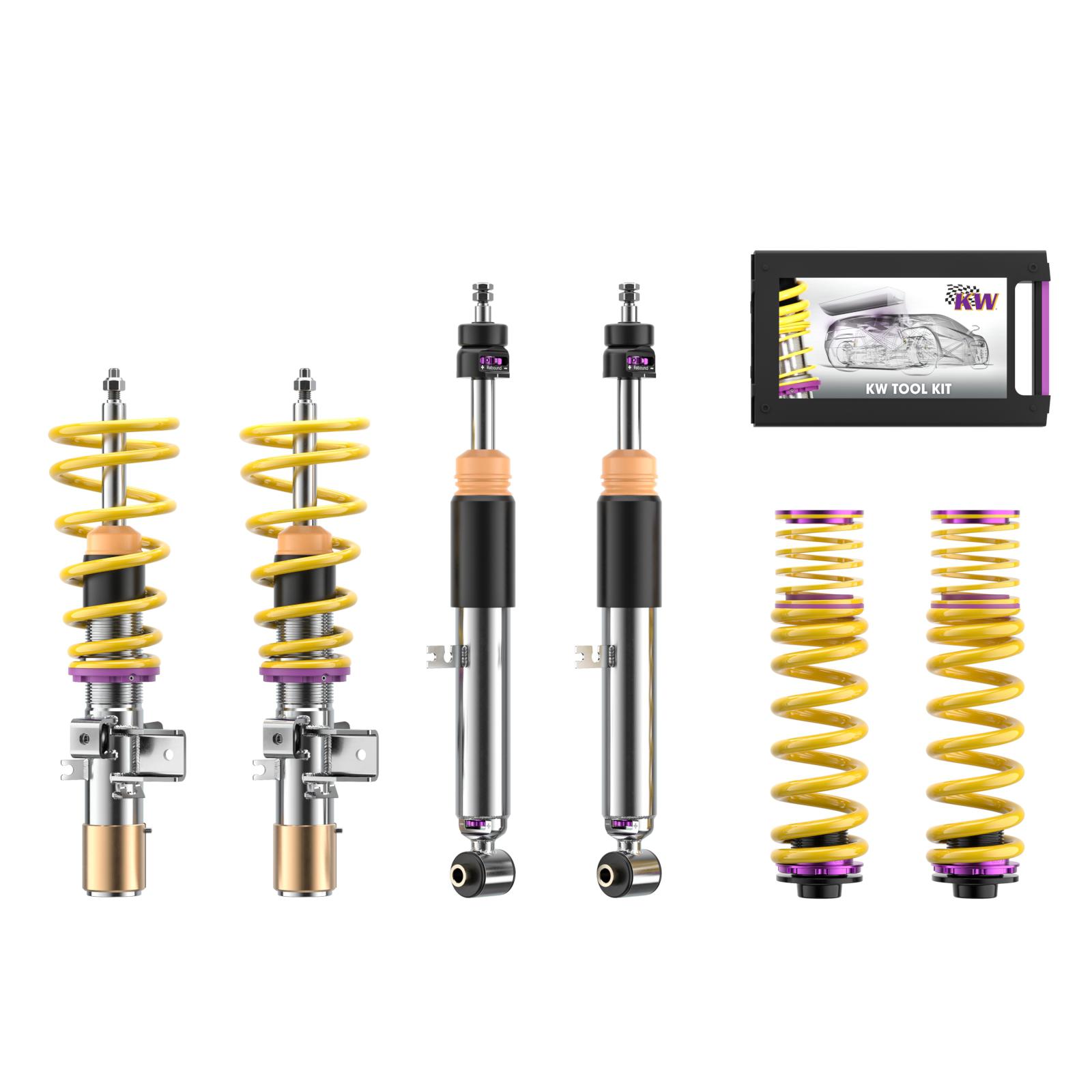Coilover suspension V3 inox (incl. deactivation for electronic dampers)