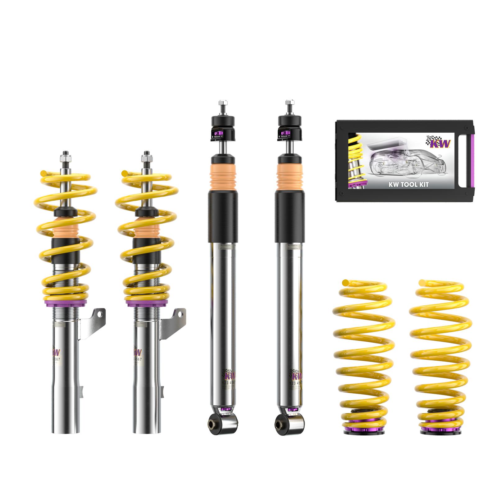 Coilover suspension V3 inox (incl. deactivation for electronic dampers)